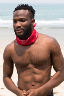 Beach bare chested/bandana